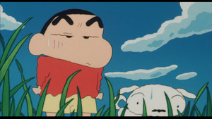 Shin Chan en busca de las bolas perdidas